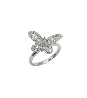 3/4 Carat Diamond Butterfly Ring