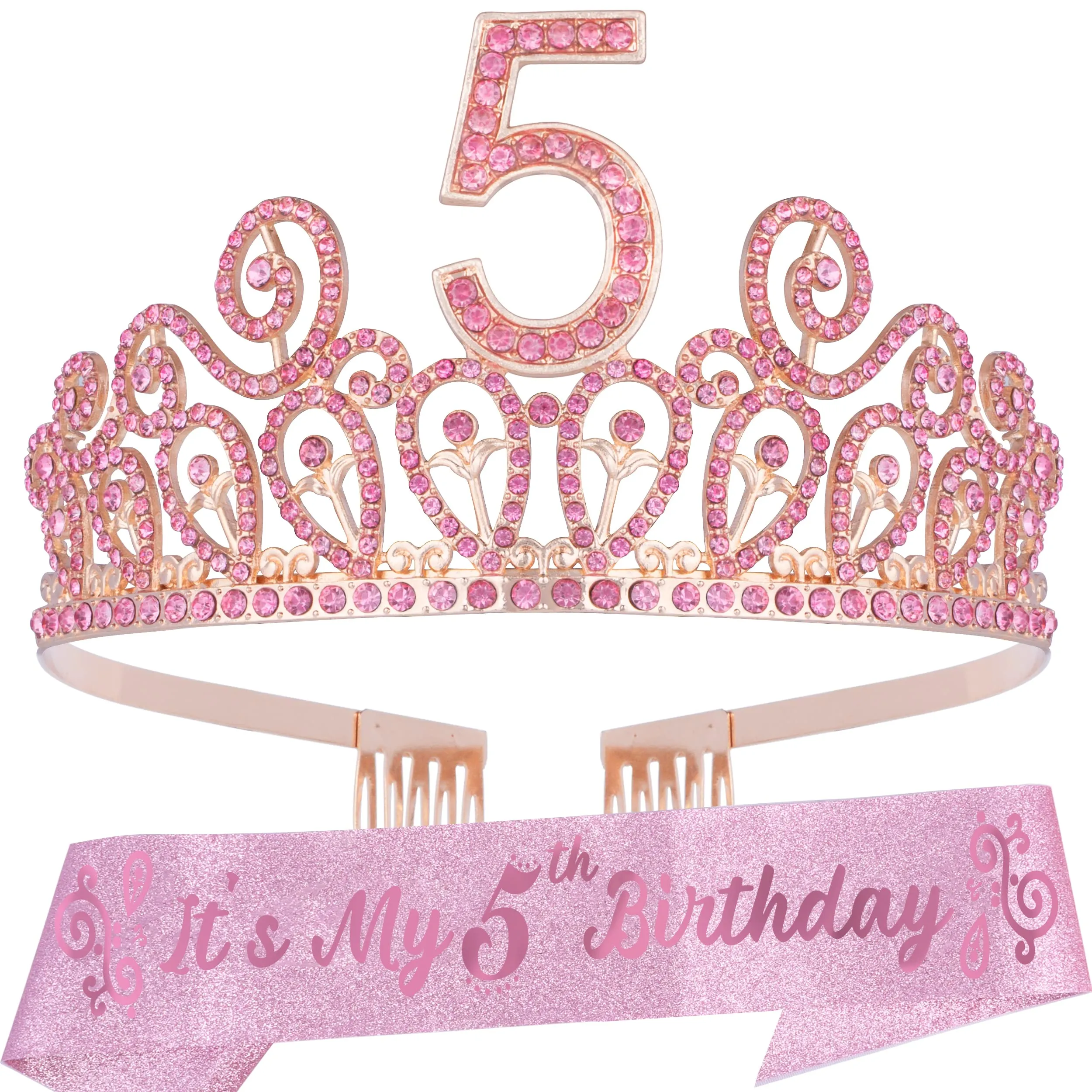 5th Birthday, 5th Birthday Decorations Girl, 5th Birthday Girl, 5th Birthday Tiara, 5th