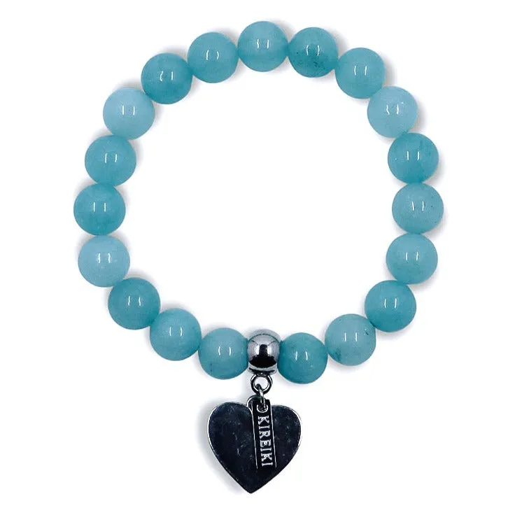 Aquamarine Gemstone Charm Bracelet