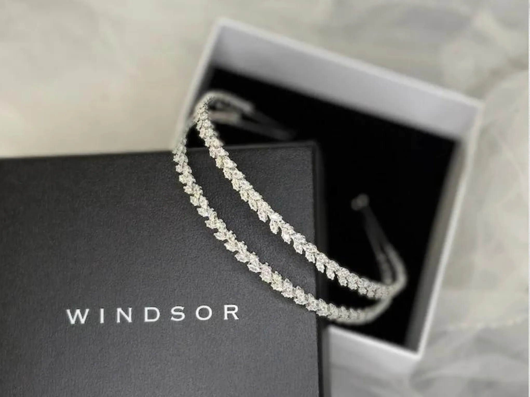 Bella - Double Row Marquise Crystal Bridal Headband