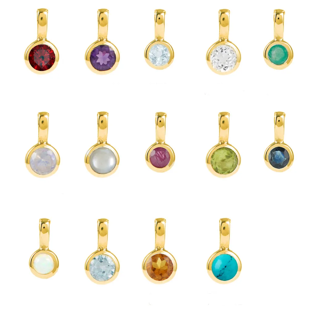 Birthstone Necklace - Gold