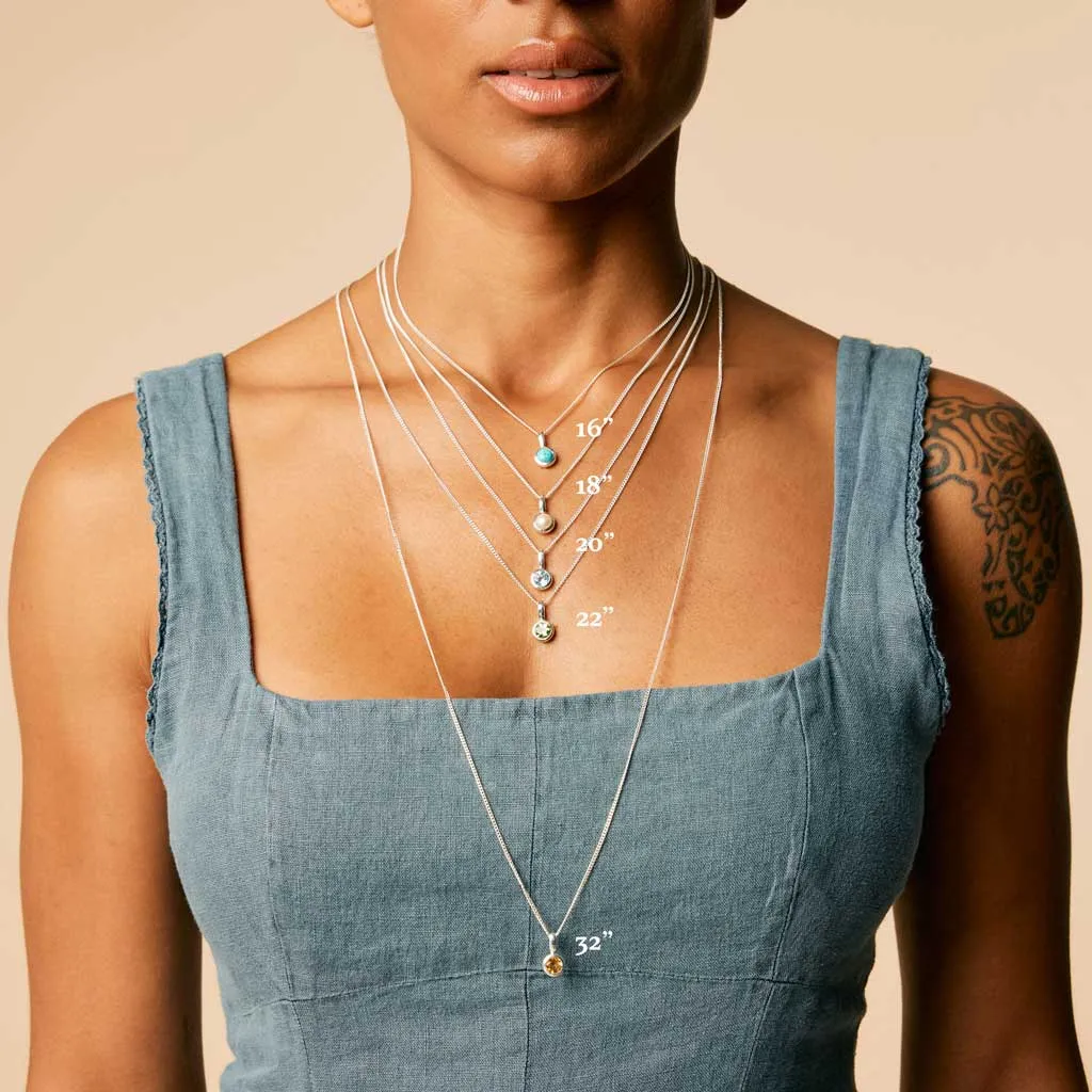 Birthstone Necklace - Gold