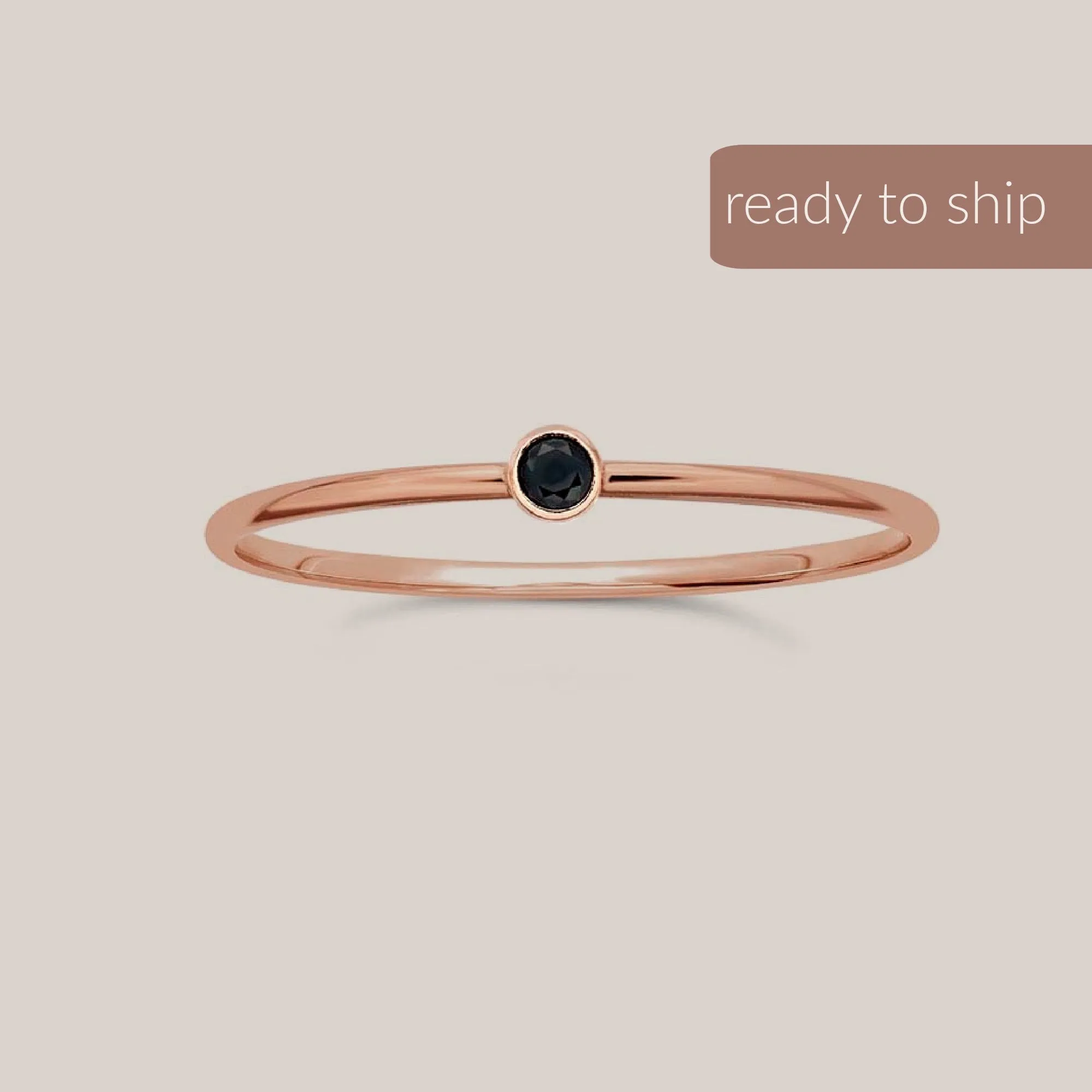 Black Gemstone Ring Last Chance