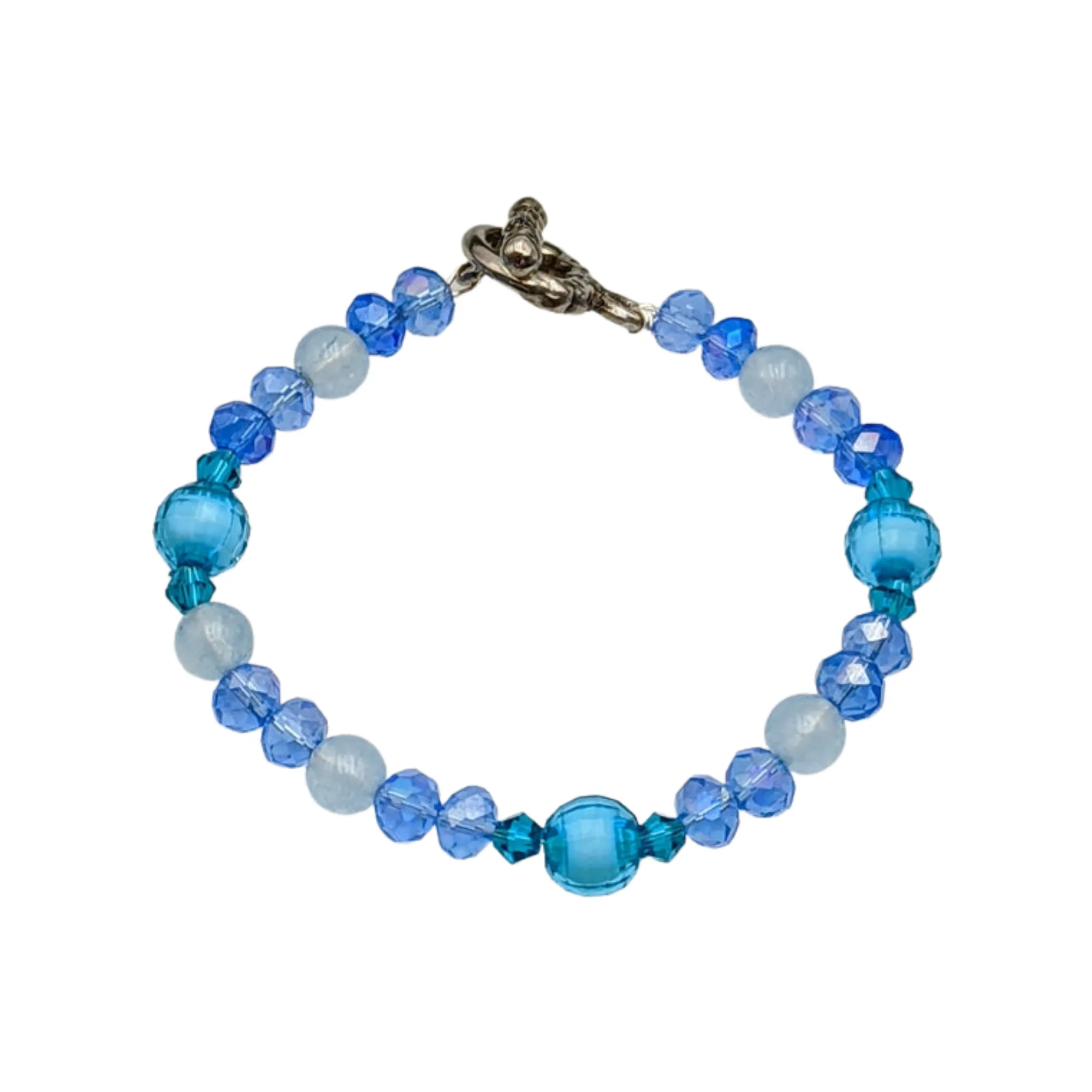 Bracelet with Aquamarine Gemstone -Echo of a Stone