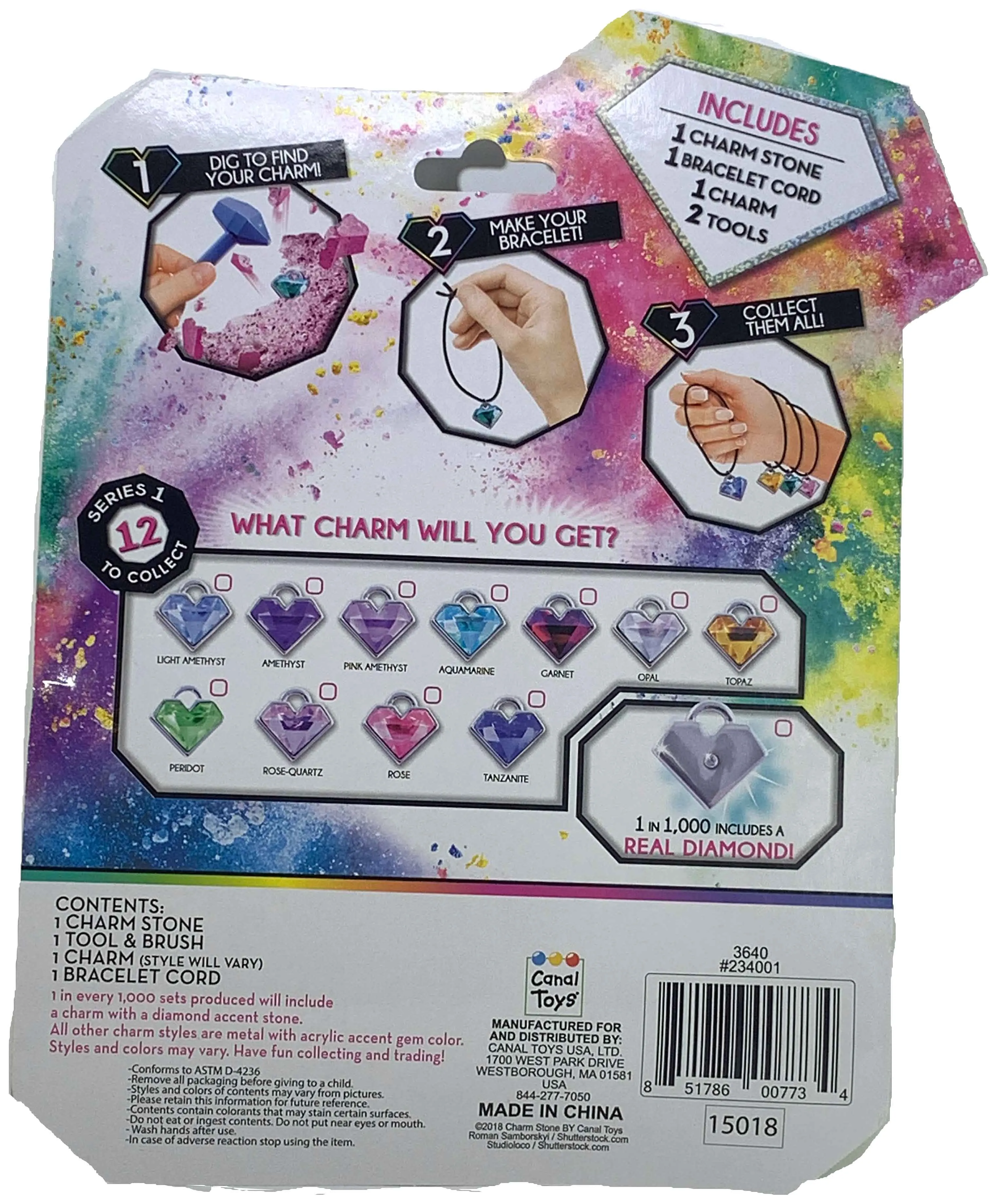 Charm Stone Bracelet Digging Kit - Purple (Series 1)