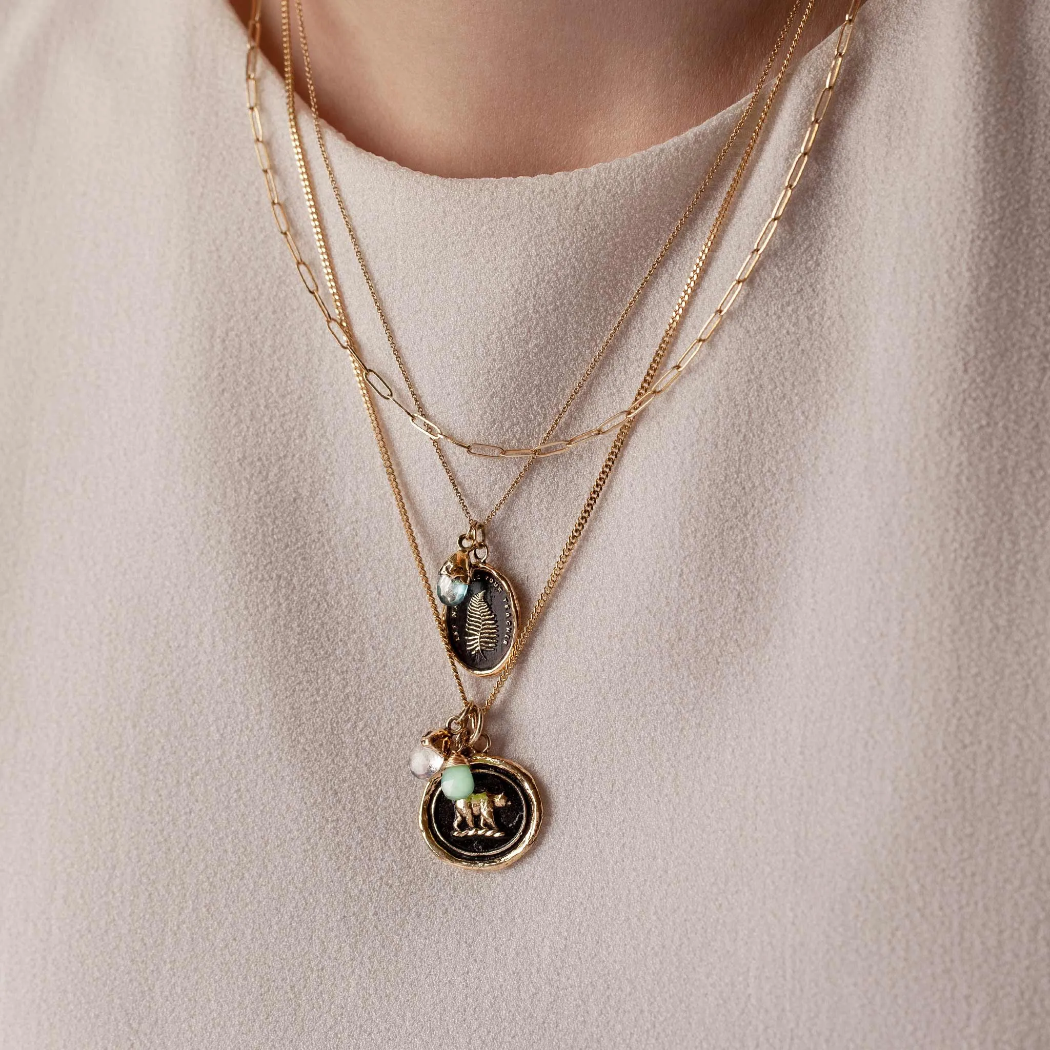 Clarity 14K Gold Signature Attraction Charm