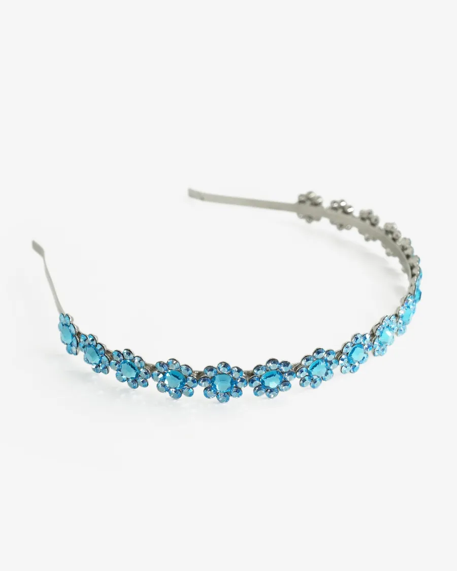 CRYSTAL FLOWER HEADBAND
