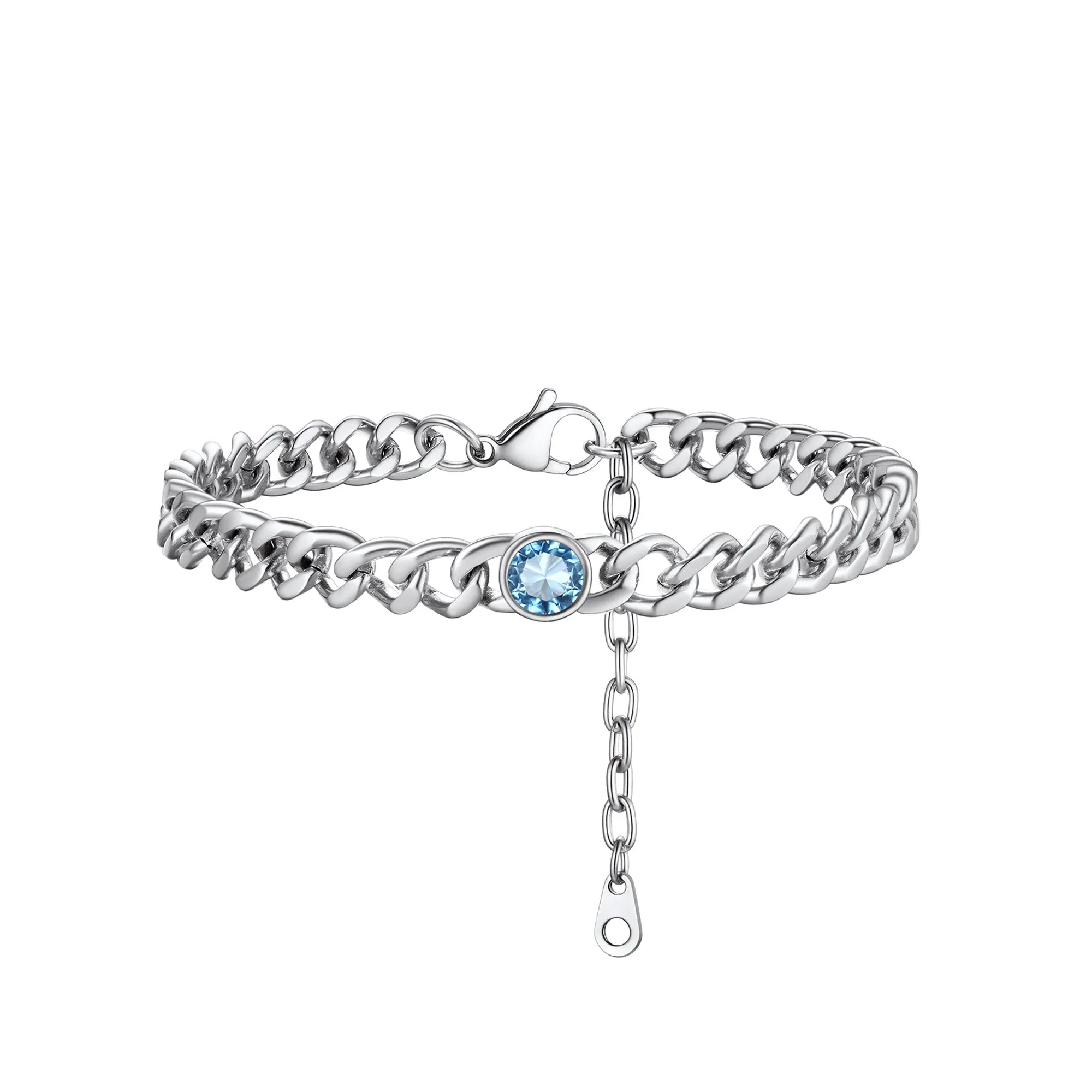 Cuban Anklet - Aquamarine
