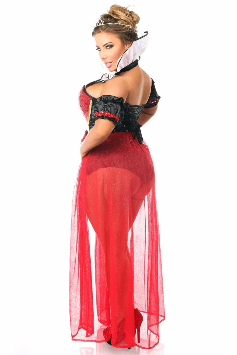 Deluxe Six Piece Sexy Fairytale Red Queen Costume