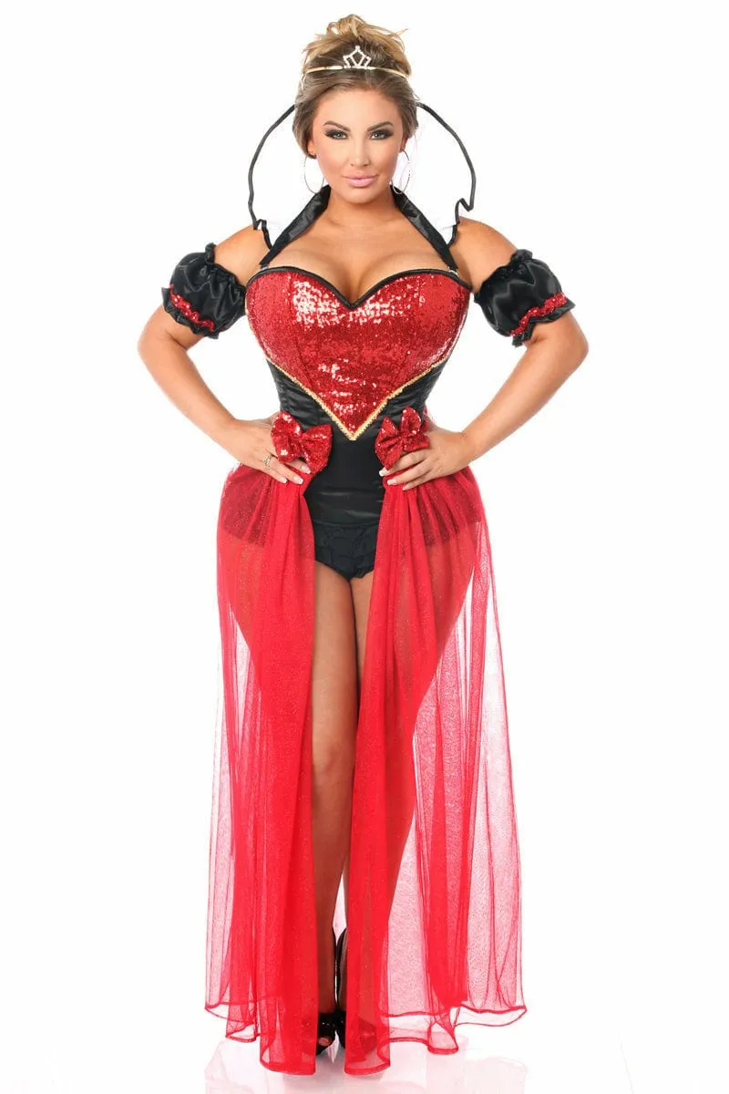 Deluxe Six Piece Sexy Fairytale Red Queen Costume