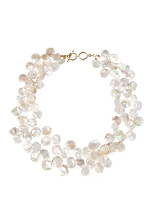 Dual Row Baroque Freshwater Pearl Necklace
