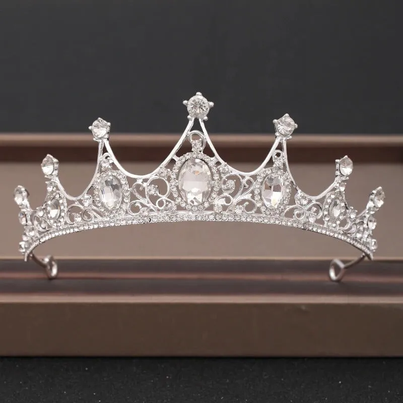 Elegant Bridal Baroque Rhinestones Crown and Tiara Collection