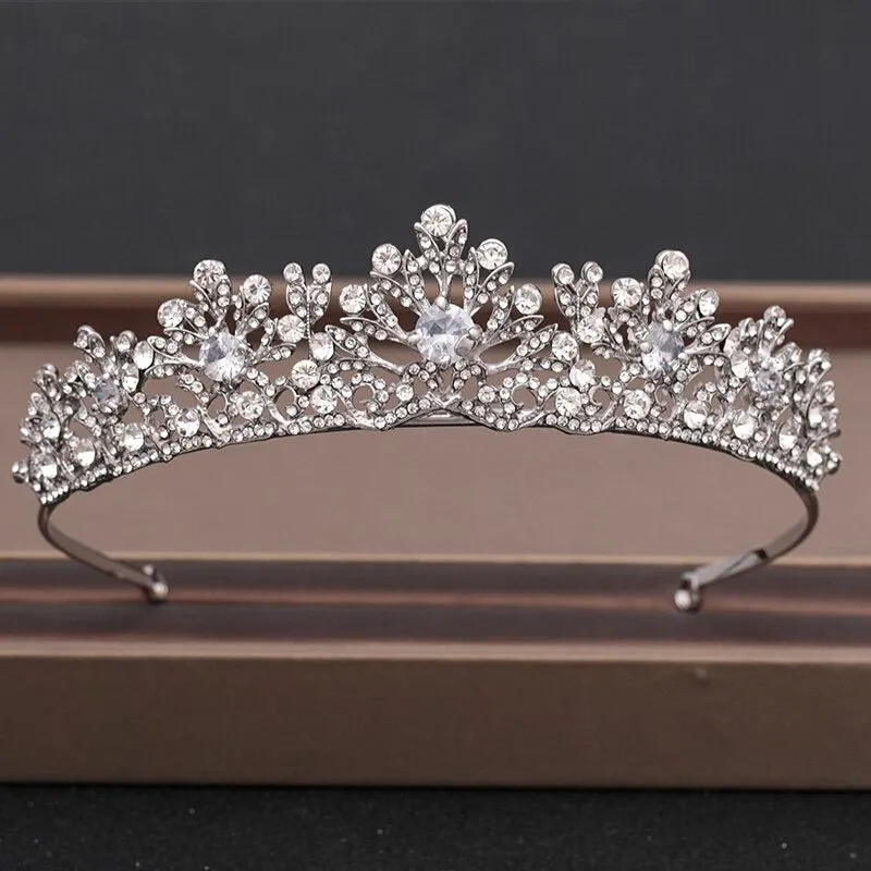 Elegant Bridal Baroque Rhinestones Crown and Tiara Collection