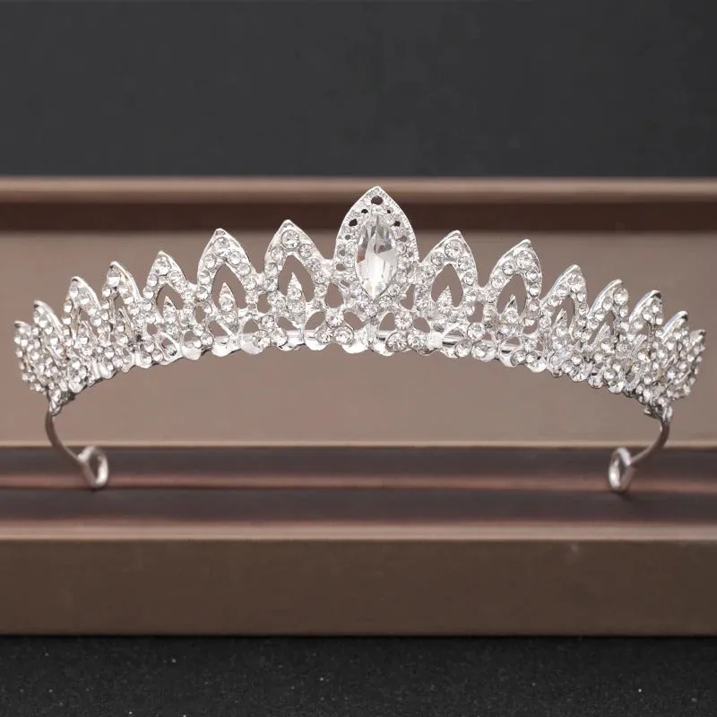 Elegant Bridal Baroque Rhinestones Crown and Tiara Collection