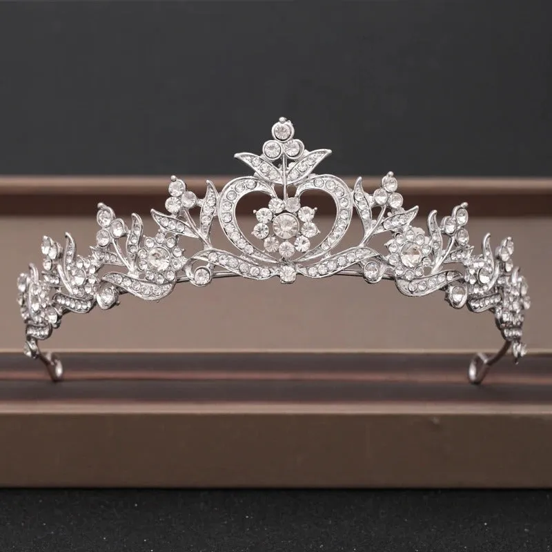Elegant Bridal Baroque Rhinestones Crown and Tiara Collection