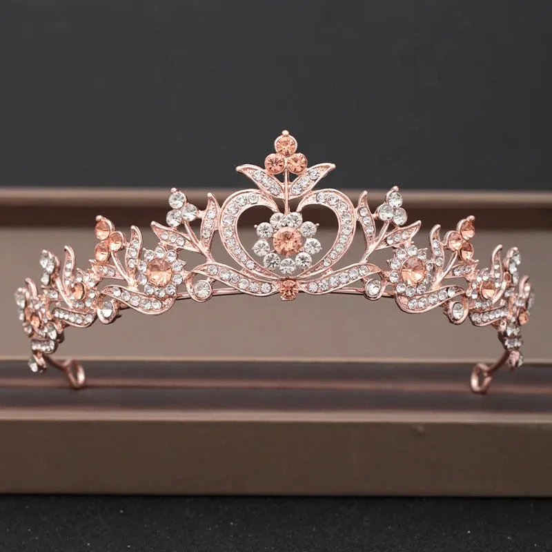 Elegant Bridal Baroque Rhinestones Crown and Tiara Collection