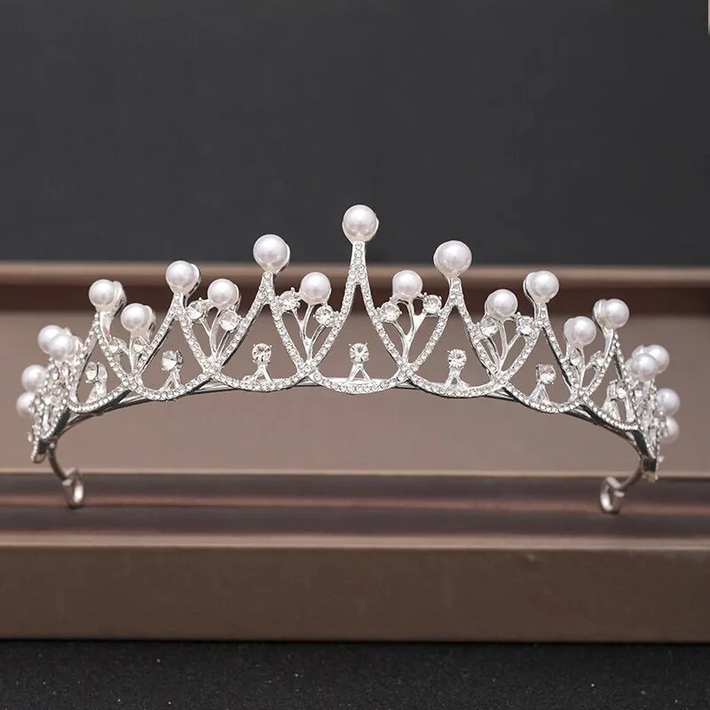 Elegant Bridal Baroque Rhinestones Crown and Tiara Collection