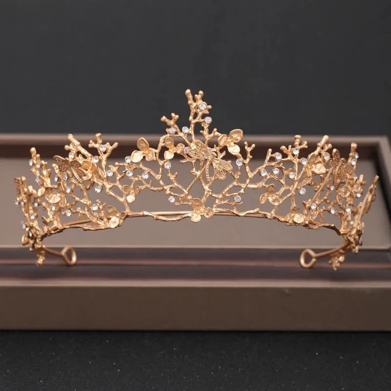 Elegant Bridal Baroque Rhinestones Crown and Tiara Collection