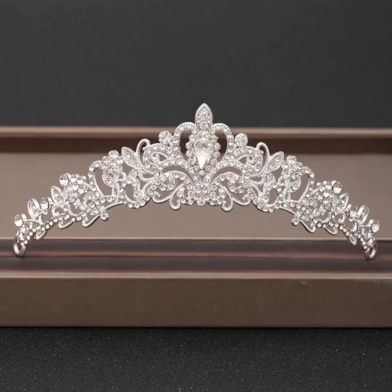 Elegant Bridal Baroque Rhinestones Crown and Tiara Collection