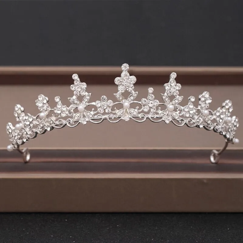 Elegant Bridal Baroque Rhinestones Crown and Tiara Collection