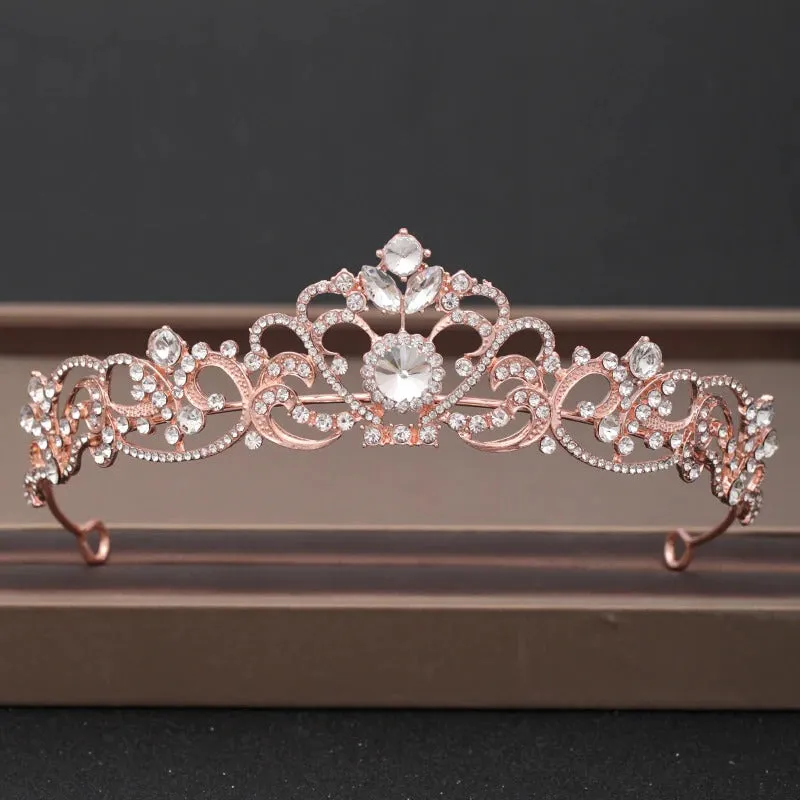 Elegant Bridal Baroque Rhinestones Crown and Tiara Collection