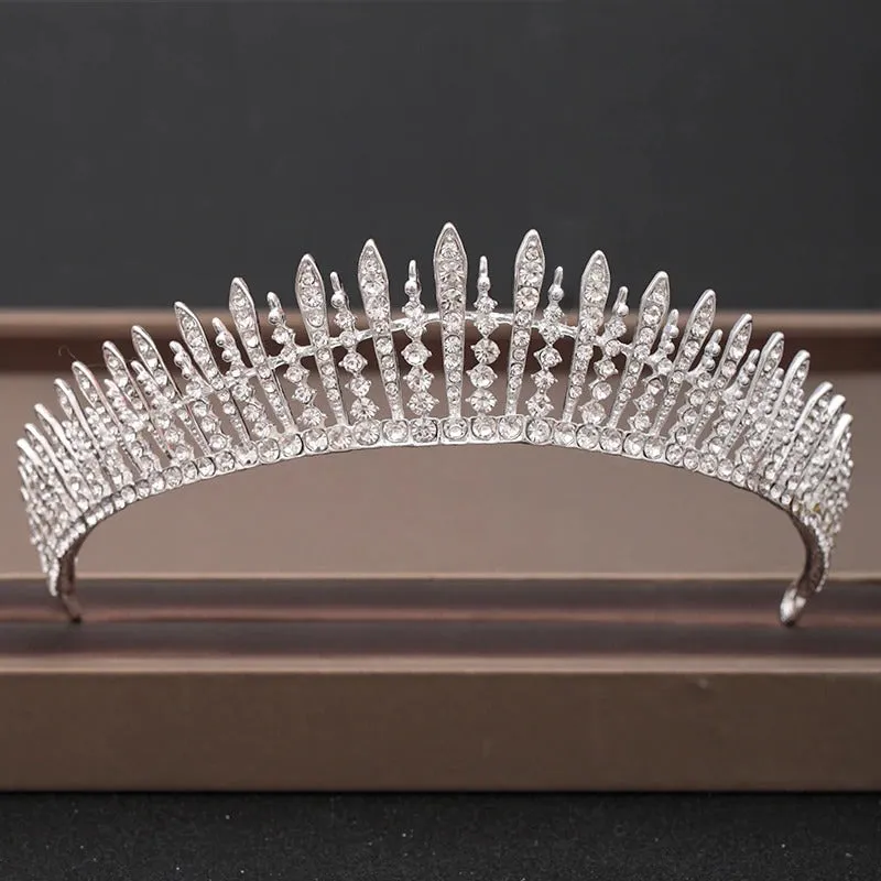 Elegant Bridal Baroque Rhinestones Crown and Tiara Collection