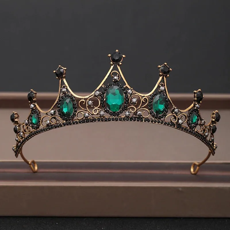 Elegant Bridal Baroque Rhinestones Crown and Tiara Collection