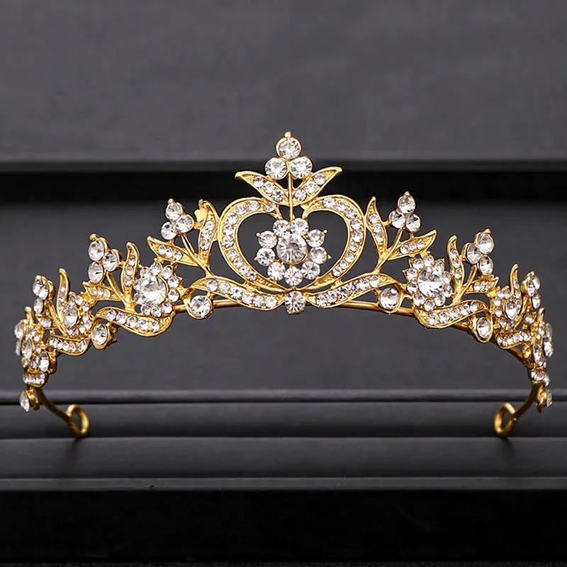 Elegant Bridal Baroque Rhinestones Crown and Tiara Collection