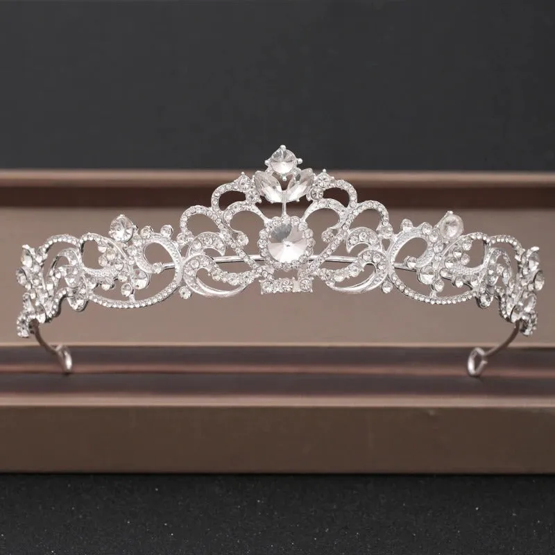 Elegant Bridal Baroque Rhinestones Crown and Tiara Collection