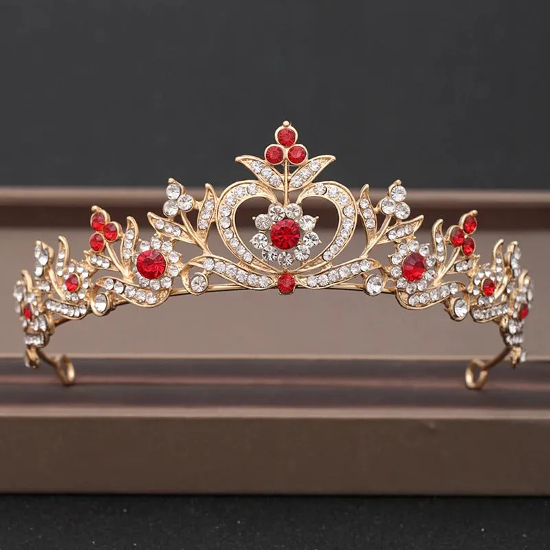 Elegant Bridal Baroque Rhinestones Crown and Tiara Collection