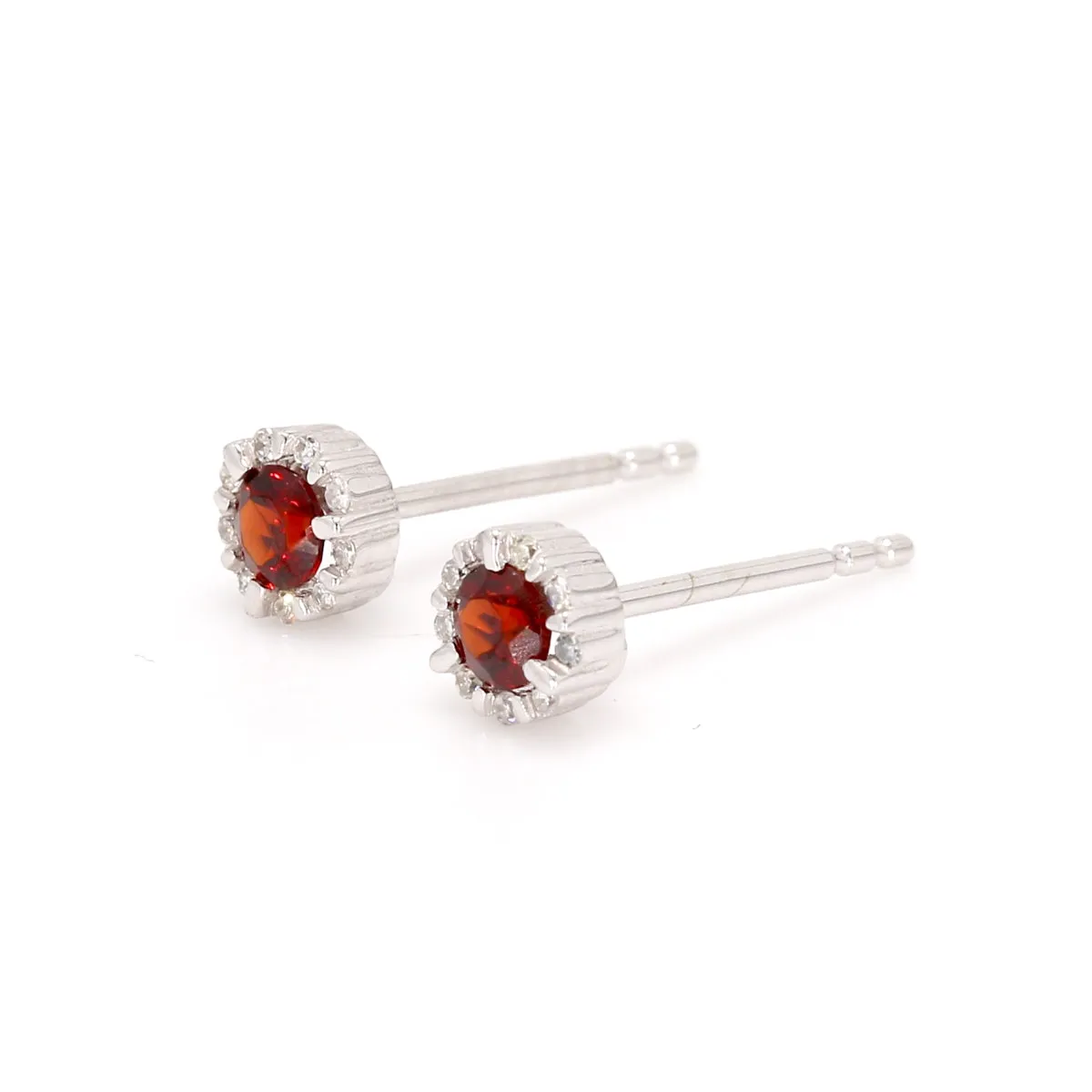 Garnet Stud Earrings