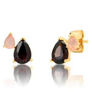 Gemma Pear Cluster Earrings