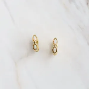 Gold Plated Louisa Huggie Hoop