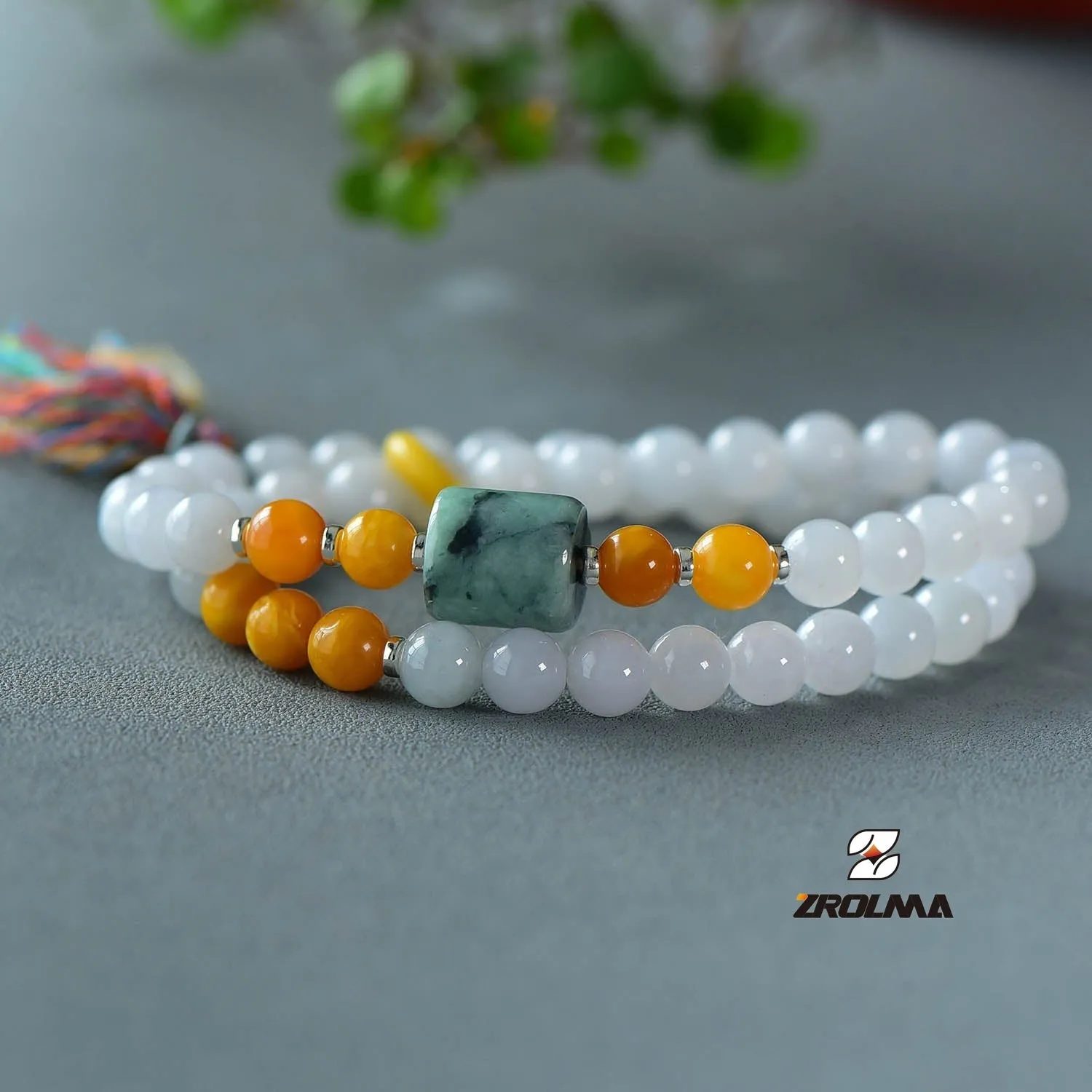 Grade A Jade Earrings and Bracelet Set-1990407 - ZROLMA