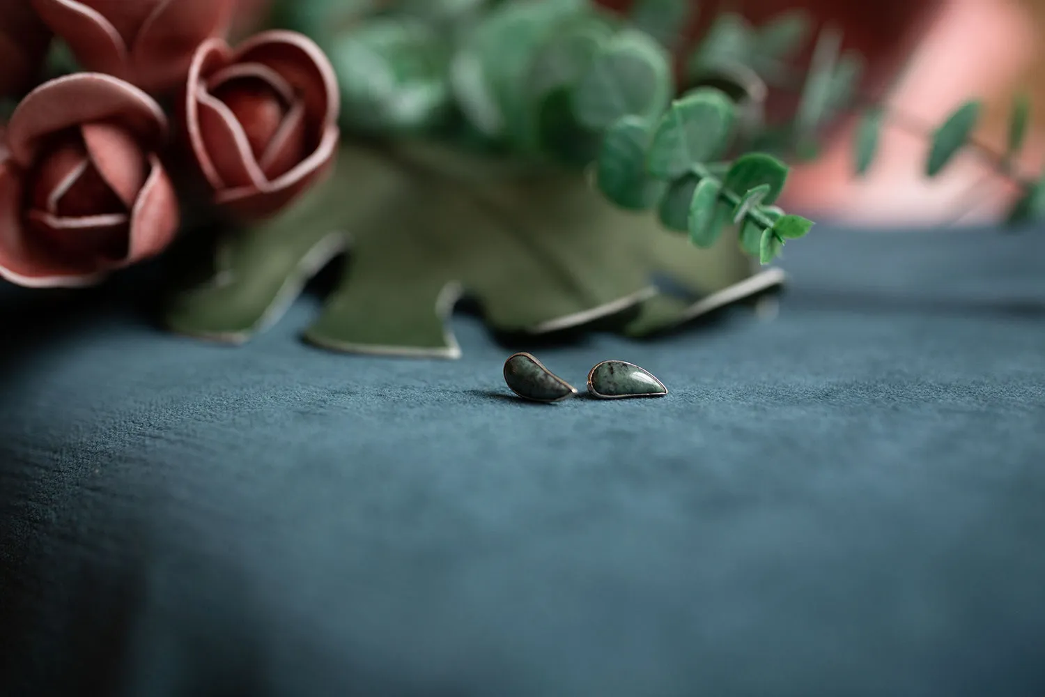 Jade Post Earring