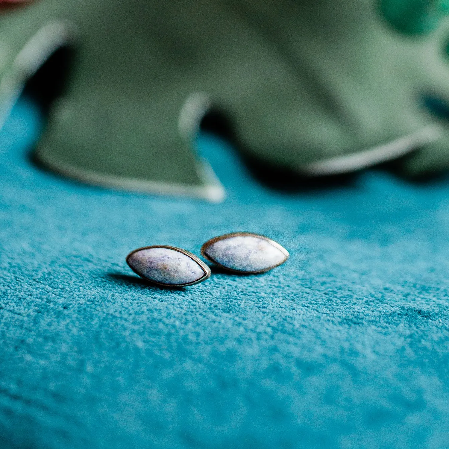 Jade Post Earring