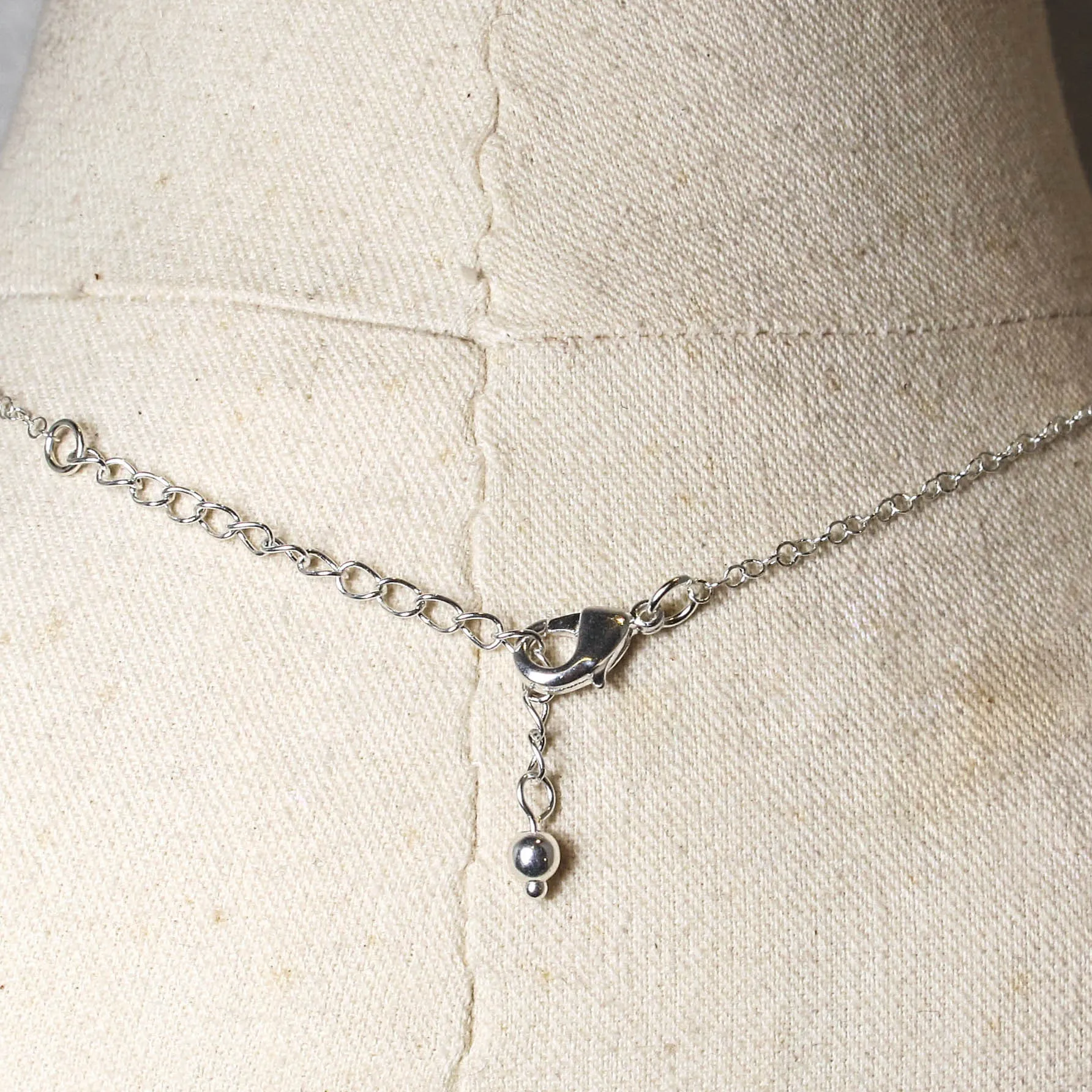 Lepidolite Tiny Single Gemstone Necklace