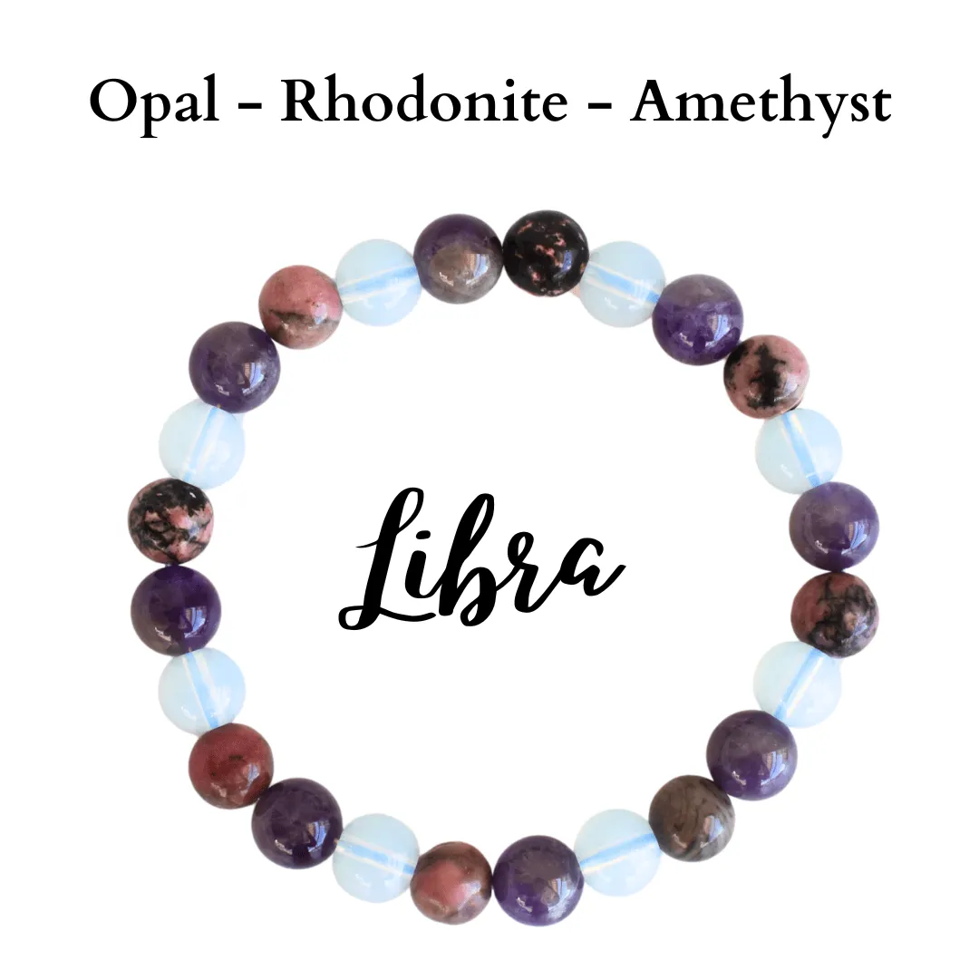 Libra Zodiac Crystal Bracelet, Libra Gifts