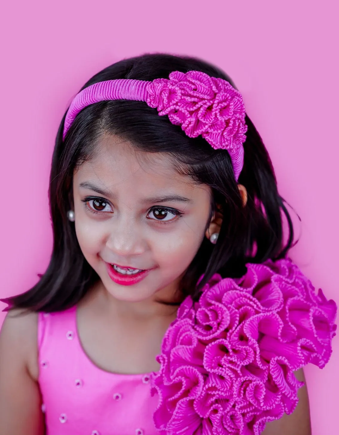 Light Pink Coral Theme Hair Band
