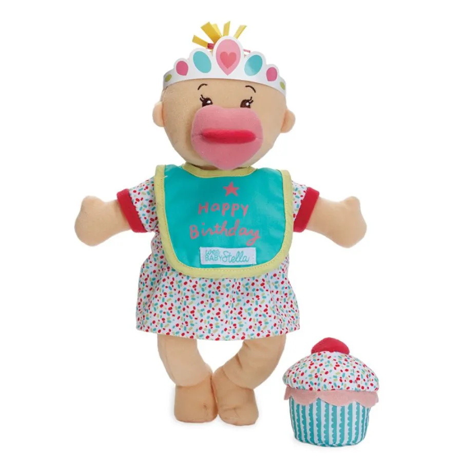 Manhattan Toy  - Wee Baby Stella Sweet Scents Birthday Soft Doll Set