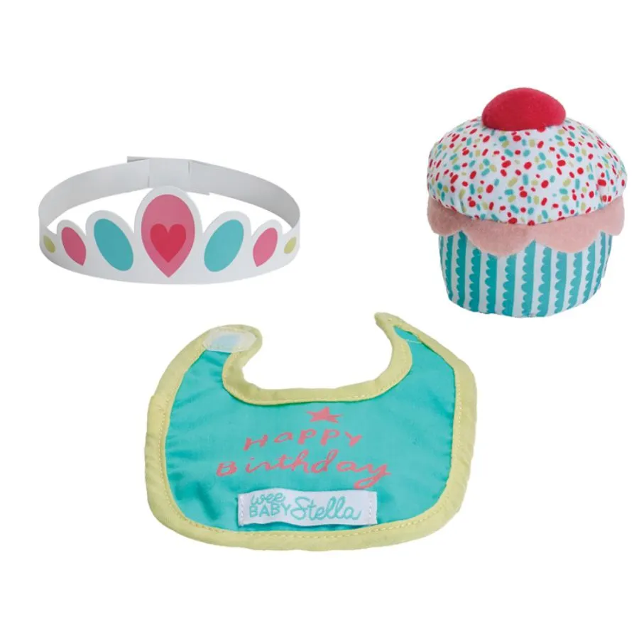 Manhattan Toy  - Wee Baby Stella Sweet Scents Birthday Soft Doll Set