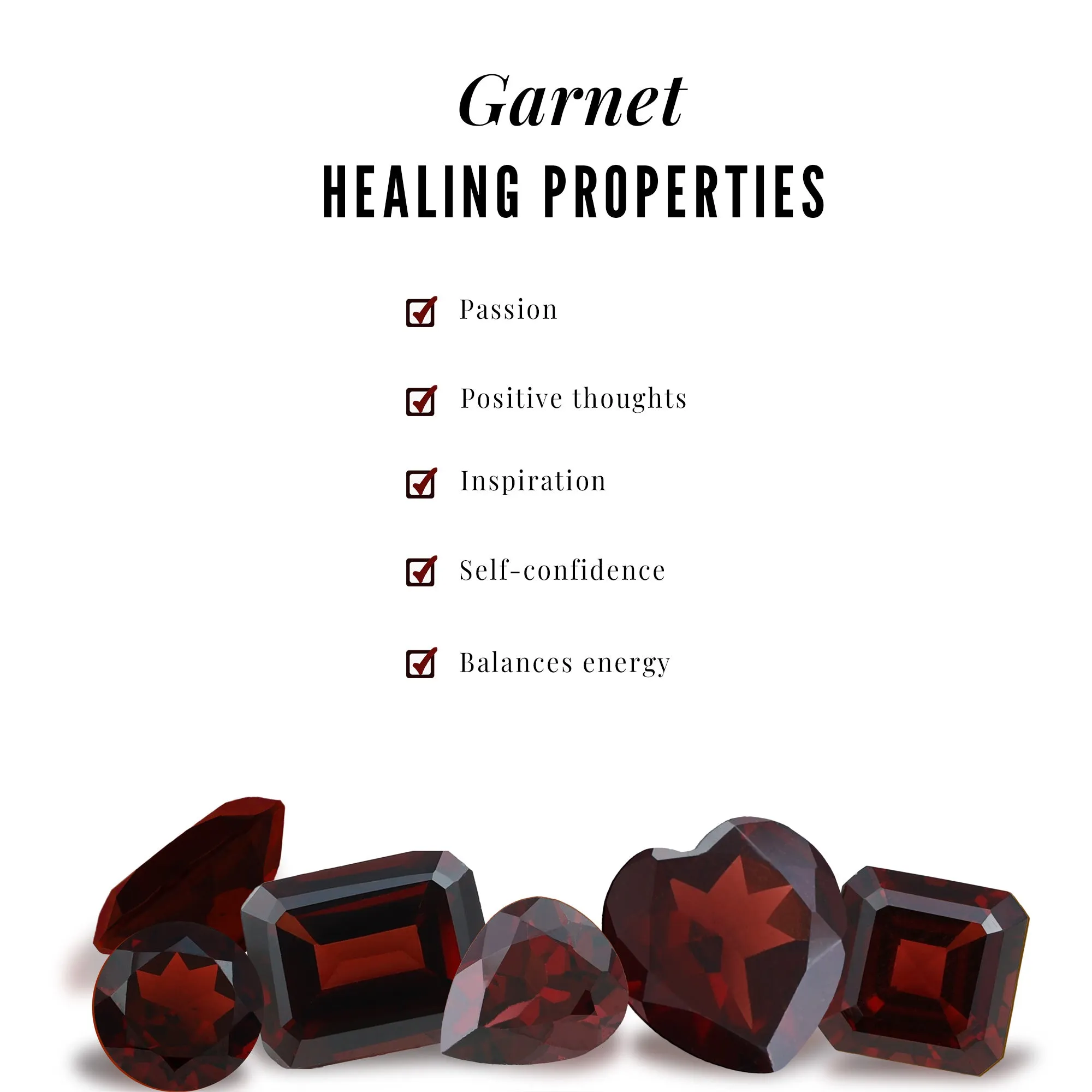 Marquise Garnet Solitaire Trio Ring Set with Diamond