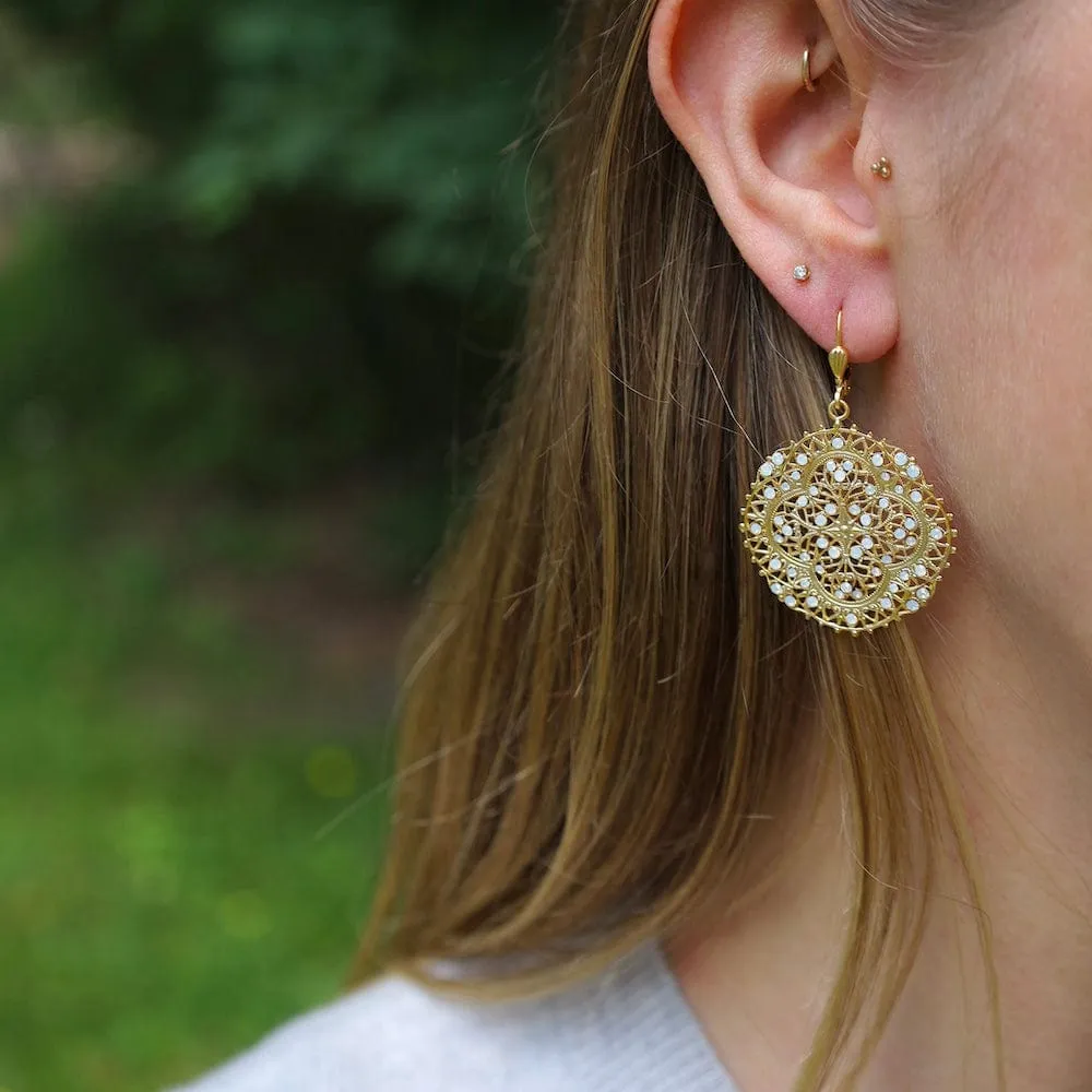 Moroccan Delight Opal Earrings