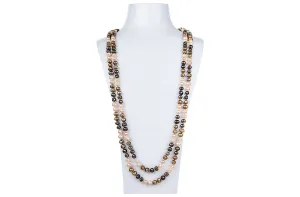 Multi-Color Freshwater Pearl Long Necklace 7mm