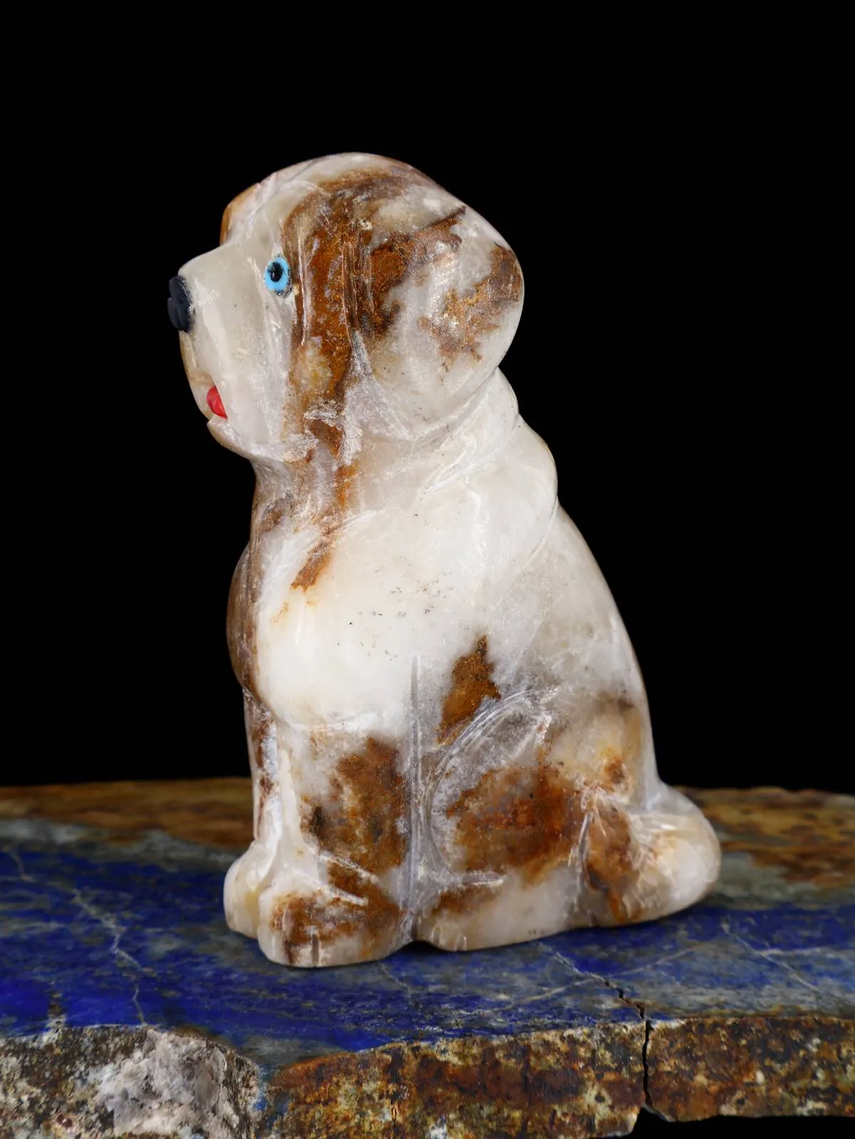 Onyx Dog Zuni Fetish