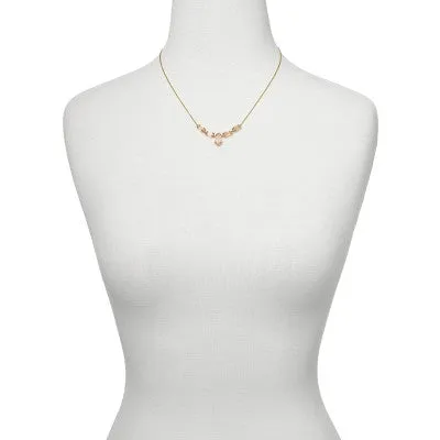 Open Box - Kendra Scott 14K Gold Over Brass Statement Necklace - Rose Quartz