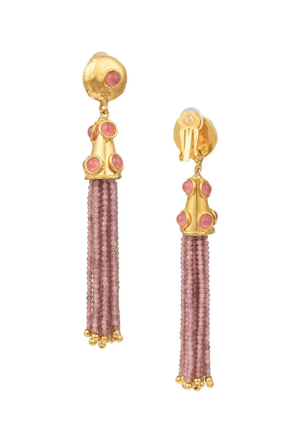 Pink Jade Gio Drop Earrings