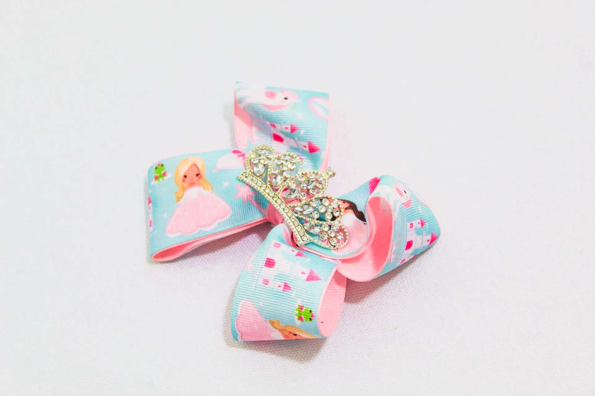 Princess Crown Hair Bow I The Enchanted Magnolia