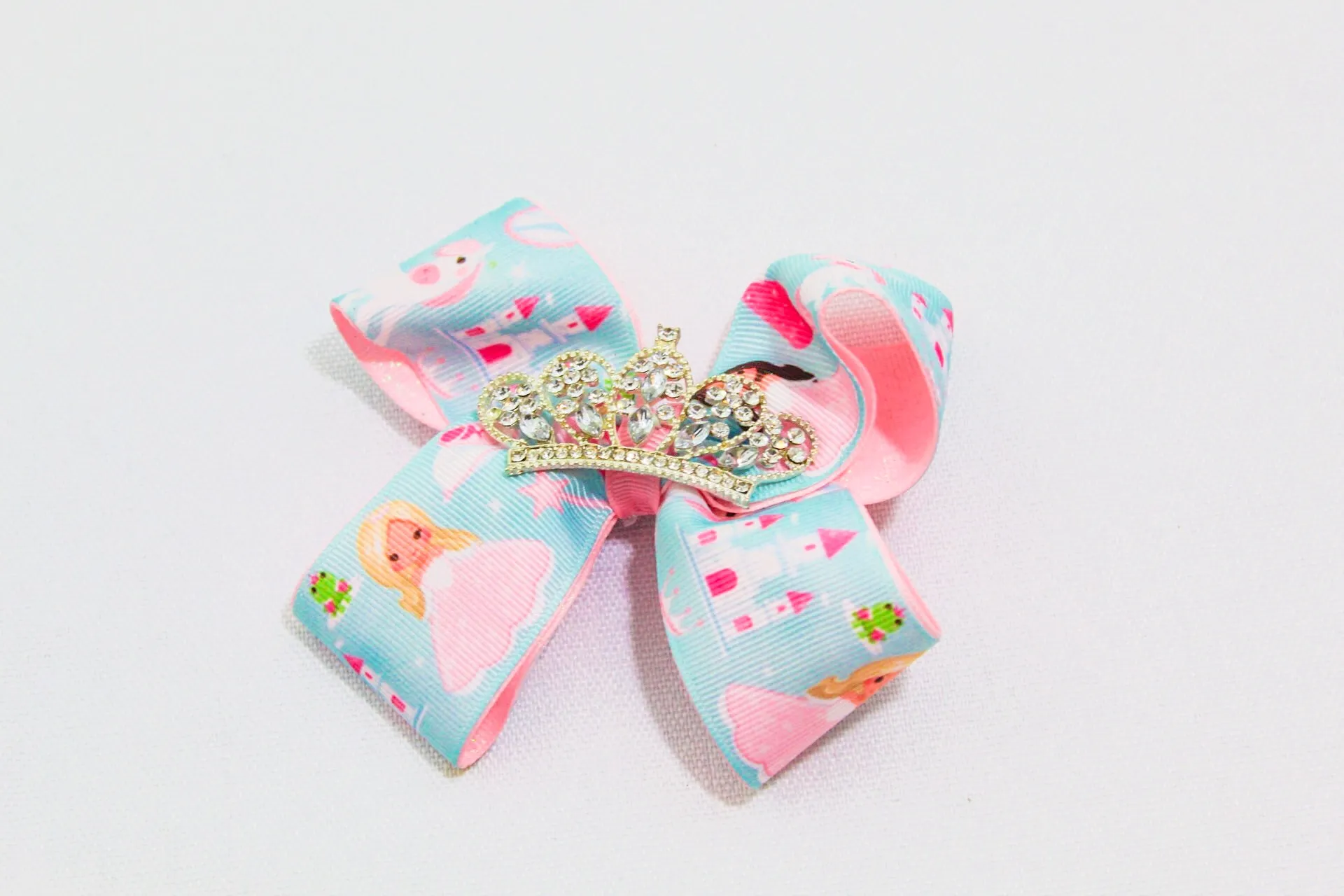 Princess Crown Hair Bow I The Enchanted Magnolia