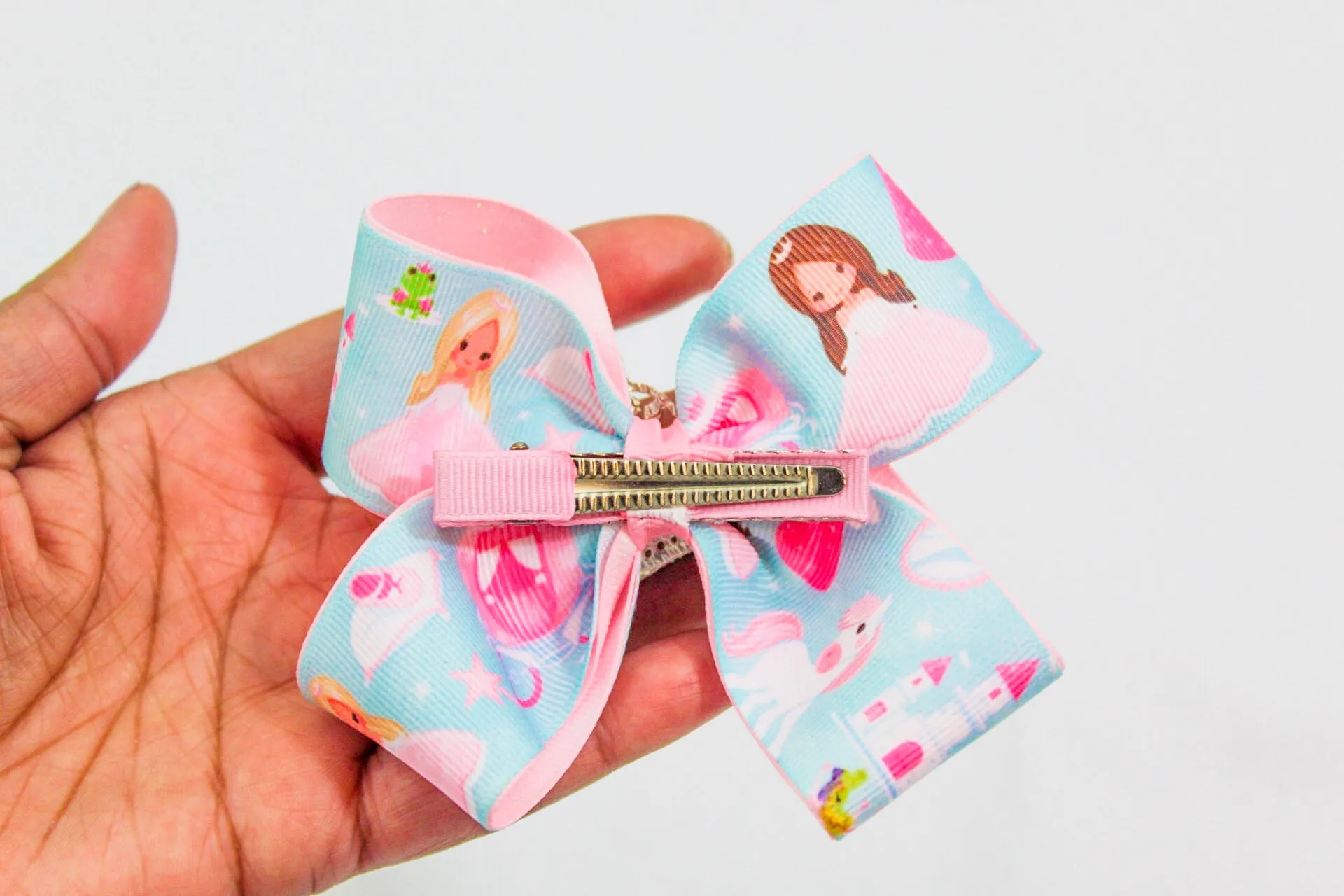 Princess Crown Hair Bow I The Enchanted Magnolia